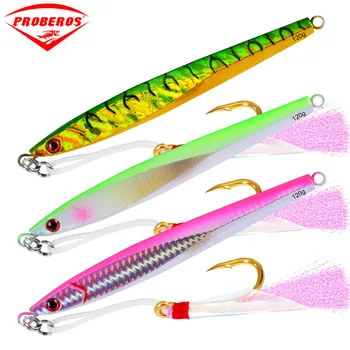 

7PC Metal Lure Fishing Bait 120G Lead Fish Metal Jig Fishing Lure Scale Fishing Lure Artificial Hard Bait Jigging Lure