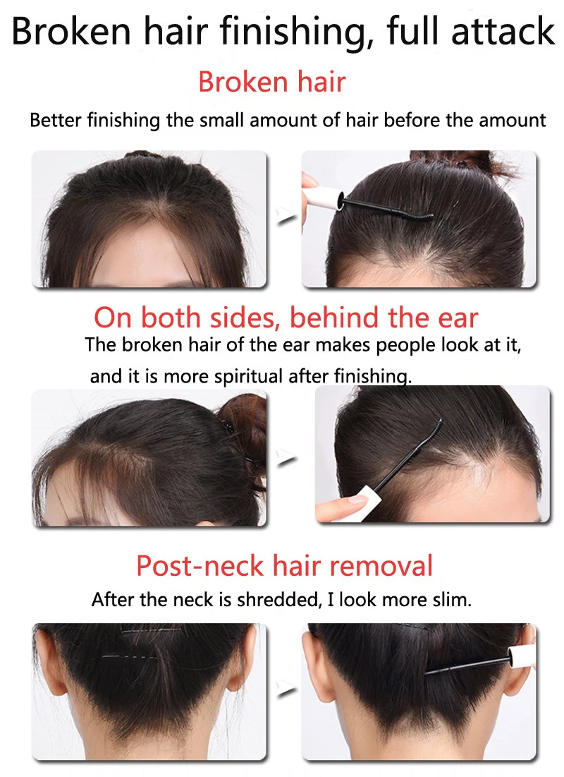 Сломанный крем для отделки волос Освежающий не жирный маленький сломанный гель для формирования волос легко формирует воск для укладки волос