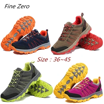 

Fine Zero Men Hiking Shoes Waterproof Leather Shoes Climbing & Fishing Shoes New Popular Outdoor Shoes Unisex Mountain Sneakers