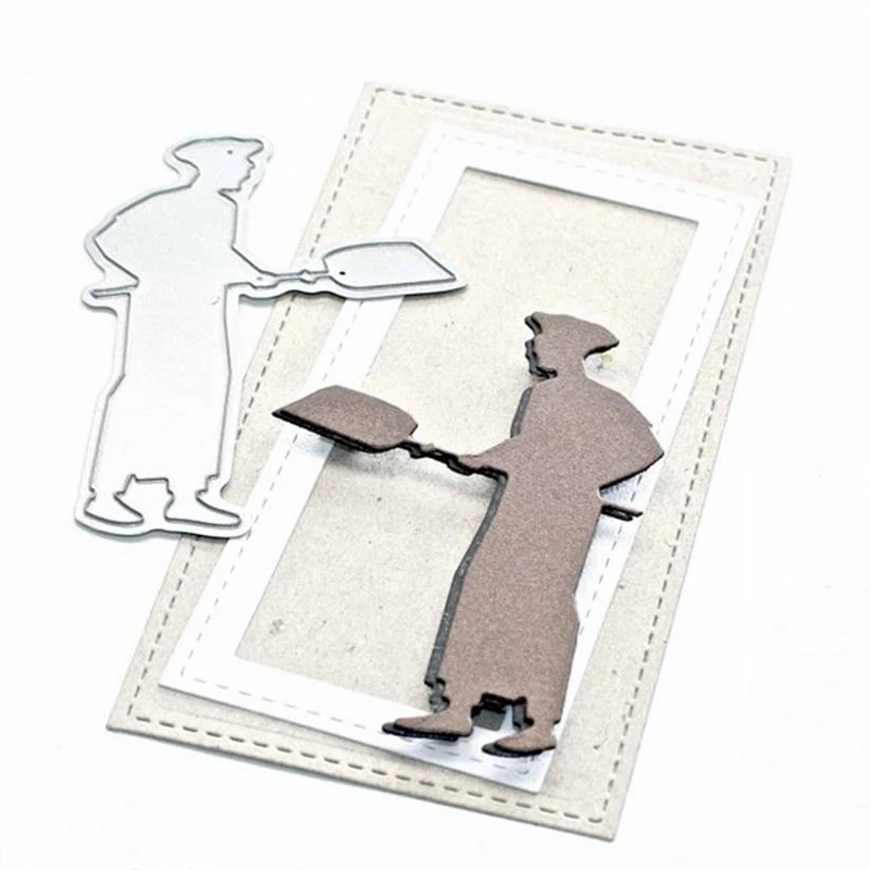

JC Metal Cutting Dies for Scrapbooking Farmer Shovel Craft Stencil Handmade Paper 2019 Cut Dies for Card Making Model Decoration