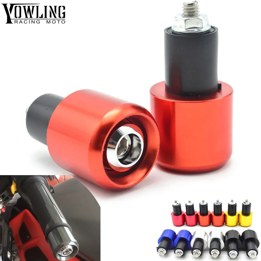 

7/8'' CNC Universal Motorcycle Handlebar Grip Ends Motocross Weights Anti Vibration Slider Plug For HONDA Kawasaki Dirt Bike