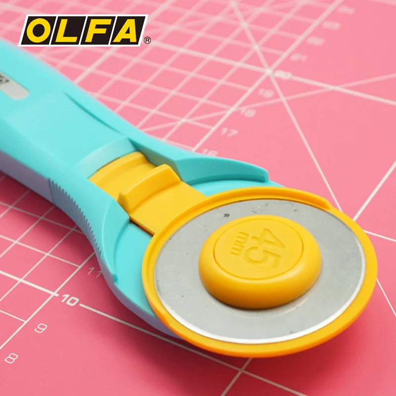 OLFA imported small fresh hob curve knife cutting cloth knife RTY-2/C water blue pink blue