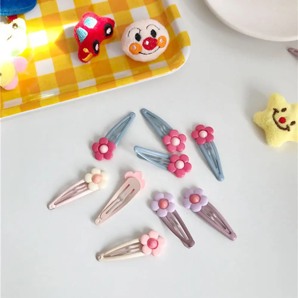 

Cute Cream Small Flower Hairpin Girl Heart Bangs Clip Hairpin bb Clip Korean Style Sweet Children Barrettes Headdress Accessorie