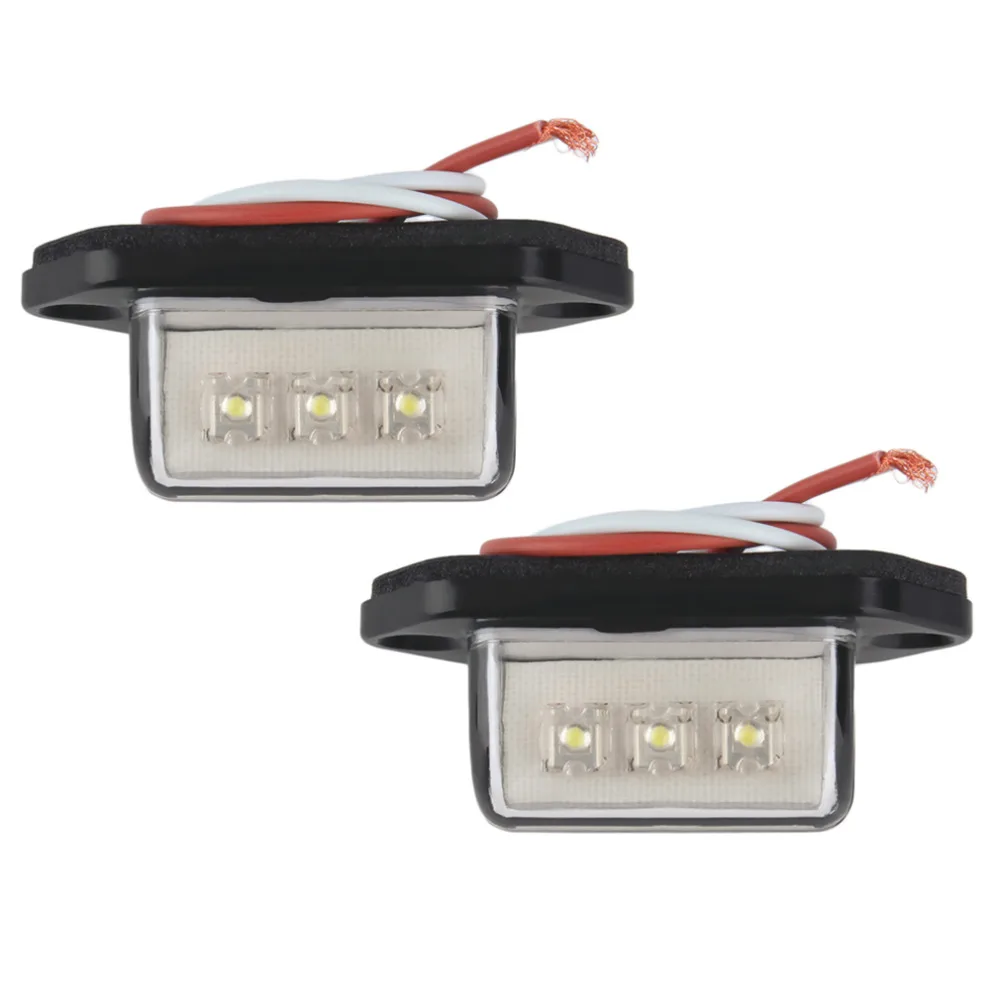 

New Practical 12/24V 3 LED Number Licence Plate Light Rear Tail Lamp Truck Trailer Lorry