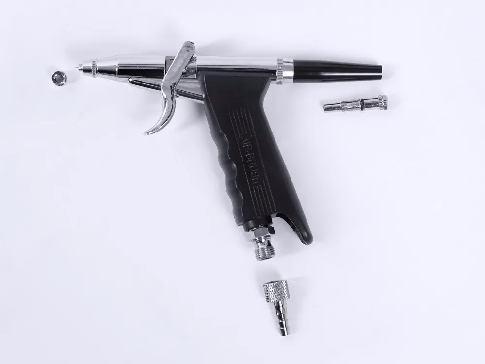 Pinkiou двойного действия 0,3 мм иглы Аэрограф Комплект для рисования автомобилей велосипед татуировки аэрограф пневматический пистолет татуировки машина