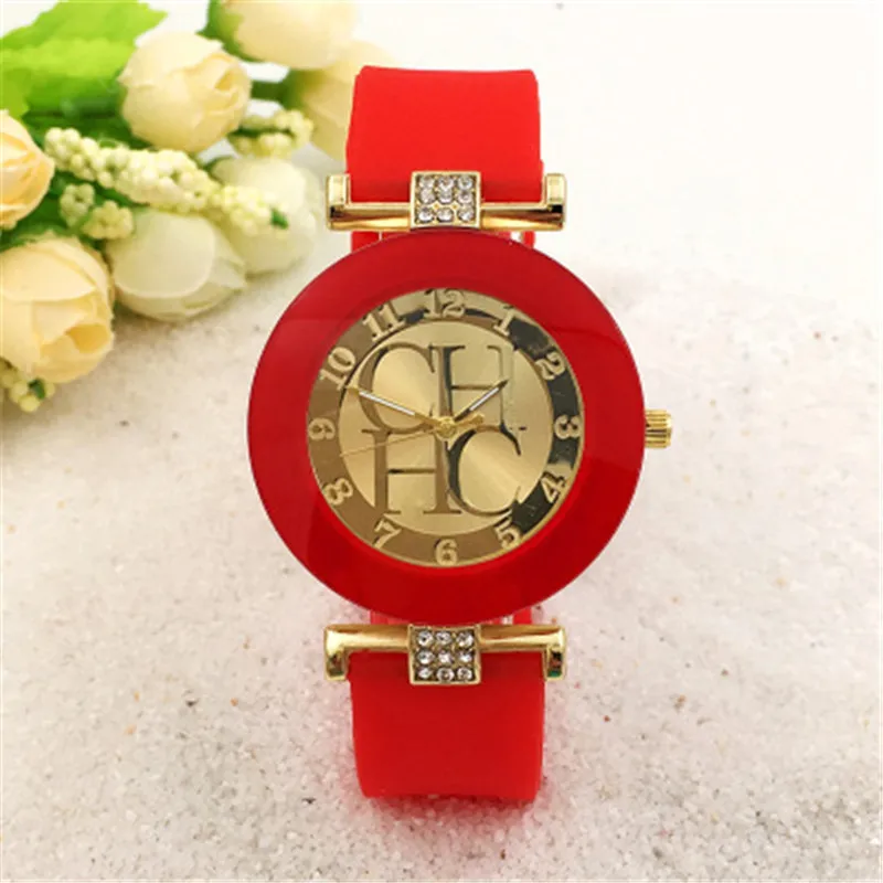 

New CH watch ten color mix and match men's watch loose casual waterproof sunscreen sports watch girls watchKobiecy zegarek