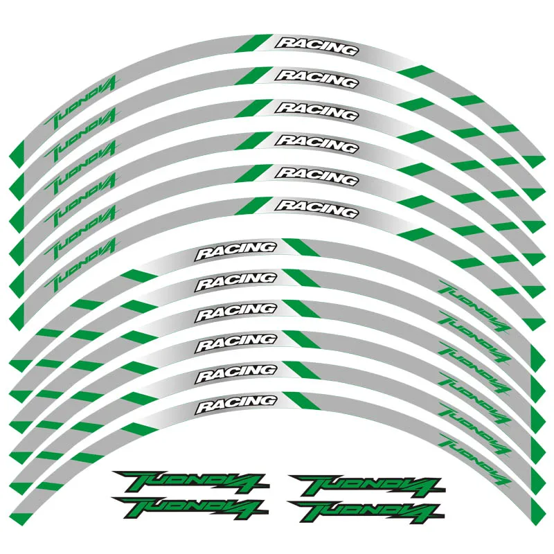 Мотоцикл стикер колеса водонепроницаемый стикер Полоса Светоотражающая наклейка на обод для Aprilia TUONOV4 TUONO V4