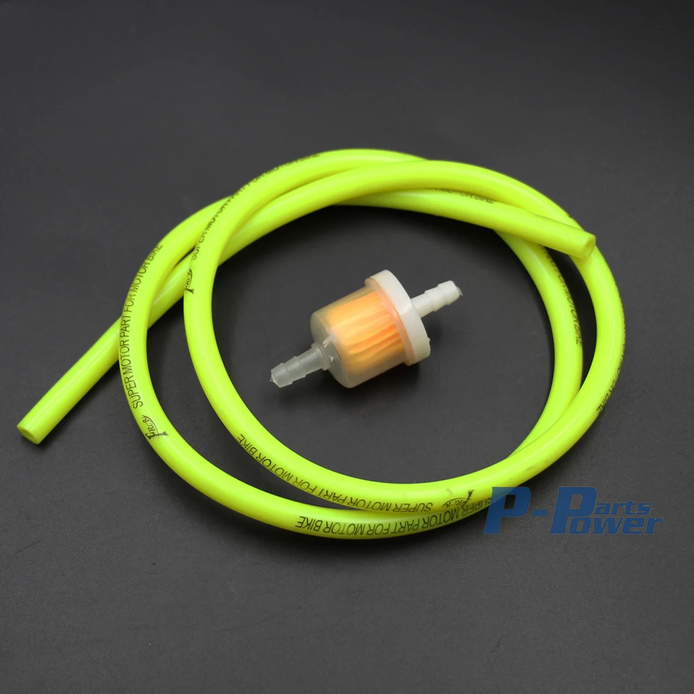 Motorcycle Petrol Hose Fuel Line + inline fuel filter ATV Quad Dirt PIT Bike Yellow newin Oil