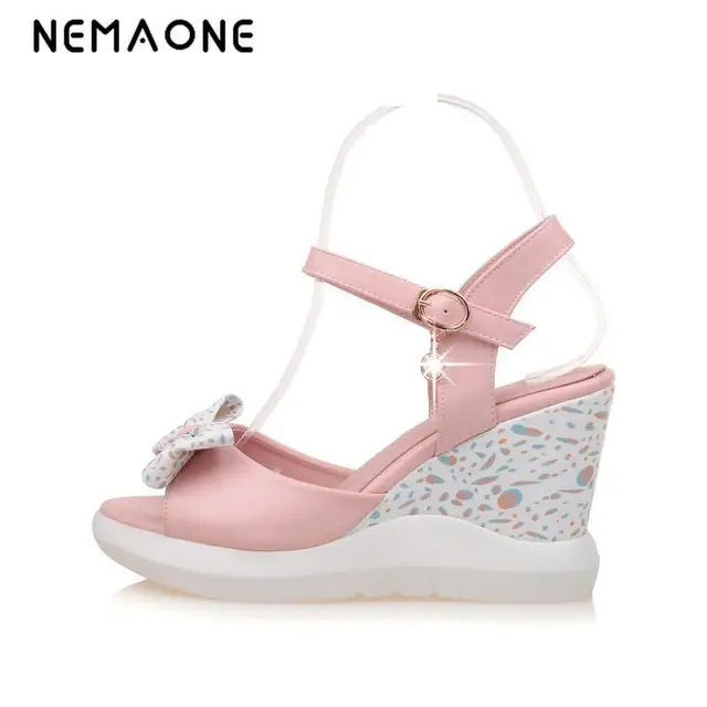 Nemaone Wedges Sandals Summer 2017 Best Shoes Woman Comfortable P Nemaone Wedges Sandals Summer 2017 Best Shoes Woman Comfortable P Toe Ankle Strap Free Shipping