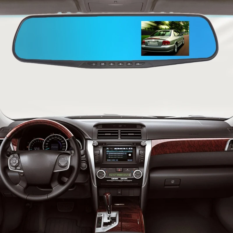 

720P Car DVRs Camera Registrator Dash Cam 3.5inch with Rearview Mirror Digital Video Recorder Night Vision Camcorder