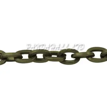 

Iron Cross Chains, Nickel Free, Oval, Antique Bronze, 6x4x1mm