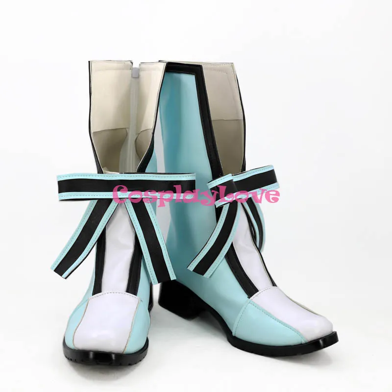 IDOLiSH7 Momo Blue Cosplay Shoes Long Boots Custom Made For Hallowee Christmas CosplayLove (4)
