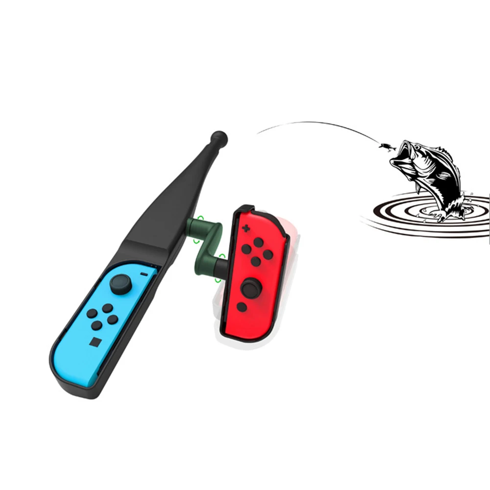 

Fishing Rod for Nintend Switch Joy-Con Accessories Fishing Game Kit for Switch Controller The Strike Bundle Somatosensory device