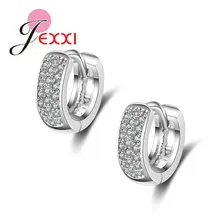 Серебряный широкий круг Полный Африканский AAA серьги-кольца со стразами для женщин девочек лучшие подарки Brincos аксессуары