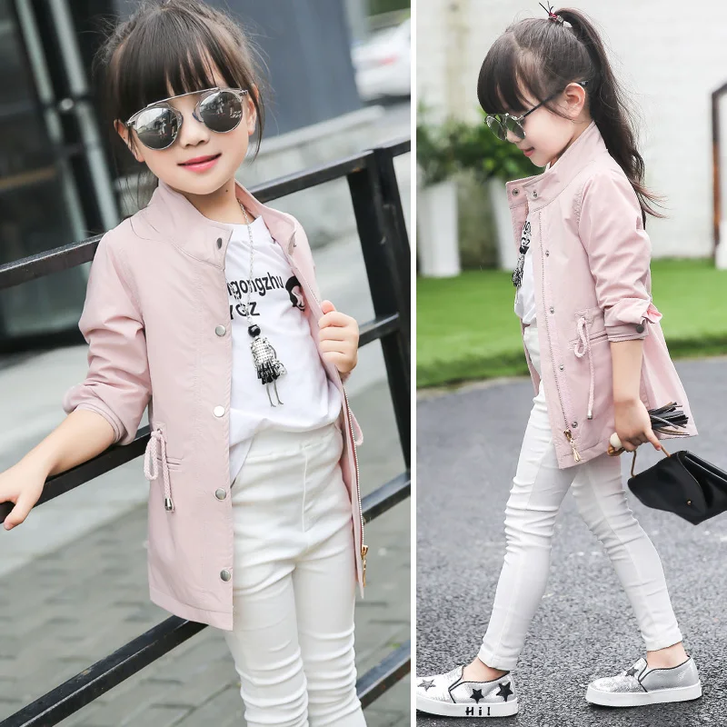 High Quality 2018 Korean Spring Fall Girls Cool Long ...