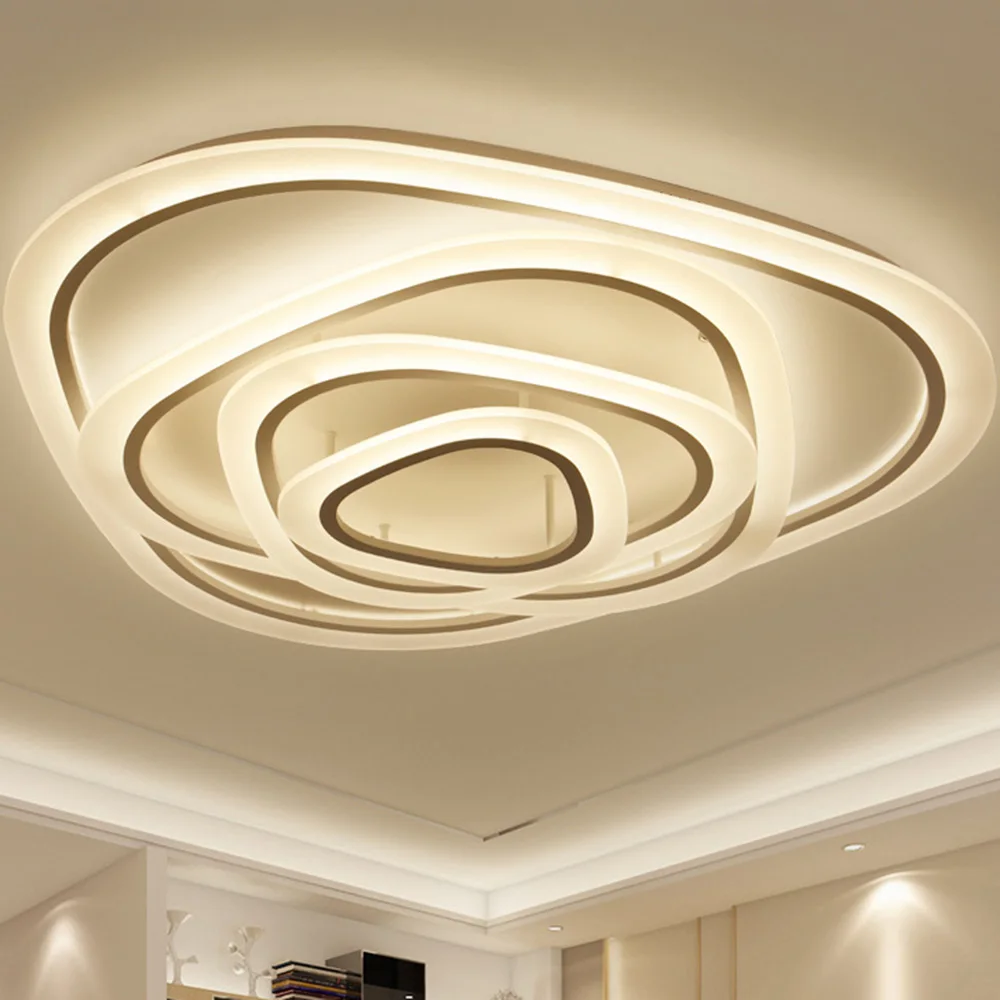 

LED Ceiling Lights Modern Triangle-shaped Multi-layer Aluminum Ceiling Lamp for Living Room Hotel / Decoration Light Fixtures