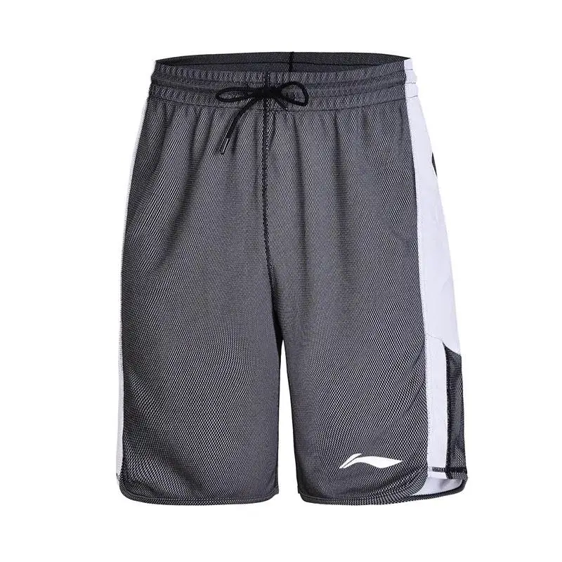 Li-Ning мужские баскетбольные шорты для соревнований, дышащие, облегающие, полиэстер, подкладка, удобные спортивные шорты AAPN015 CAMJ18 - Цвет: AAPN015 3H
