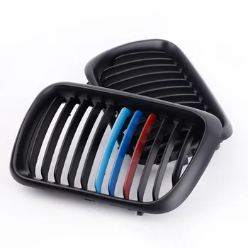 

A Pair Of Matte Black Car Intake Grille Meshes For Bmw E36 3 Series 1997-1999