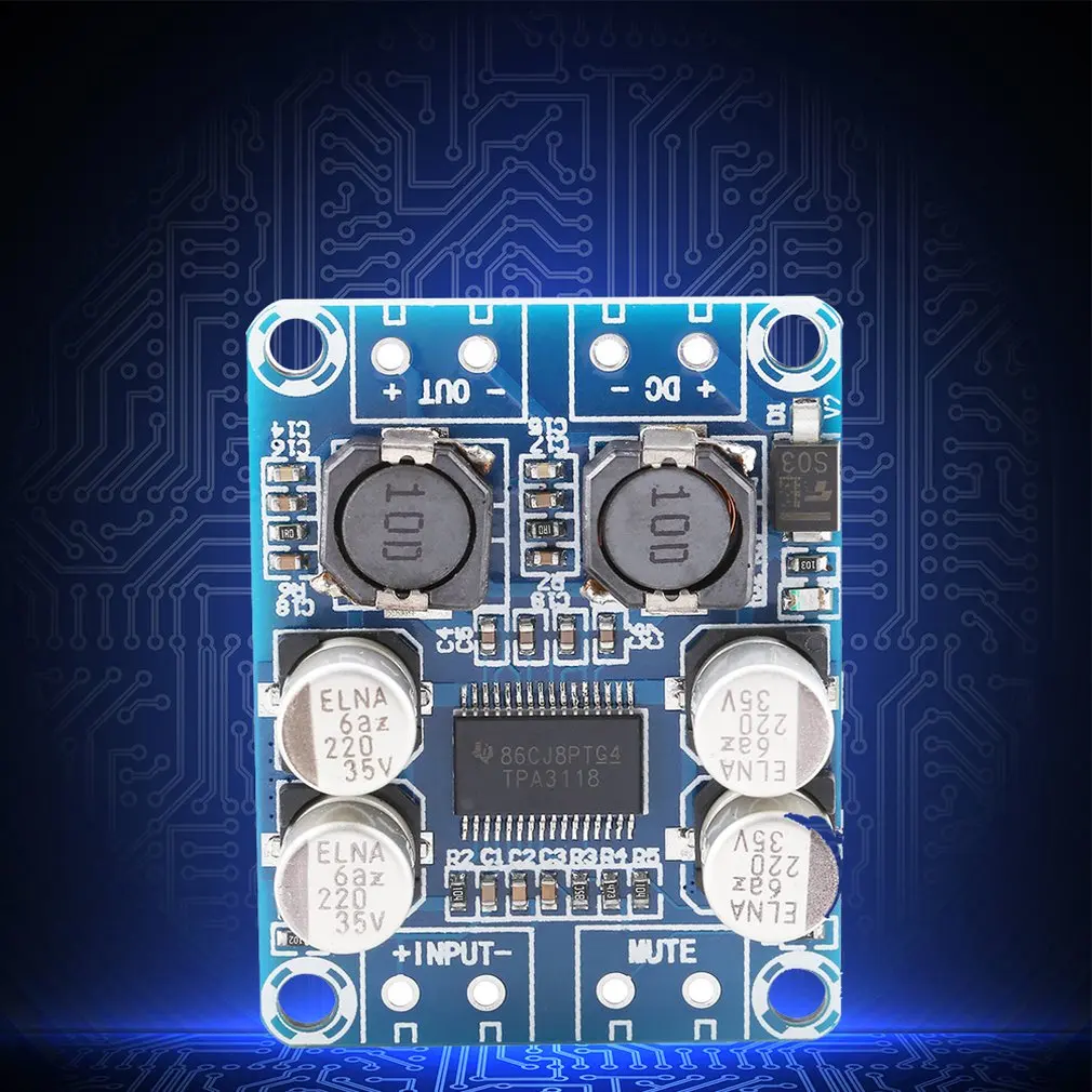 

Tpa3118 Pbtl Mono Digital Power Amplifier Board 1X60W