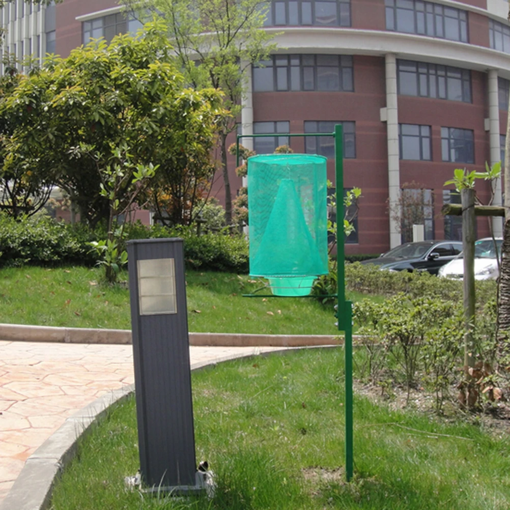 

Reusable Green Hanging Fly Catcher Killer Flies Flytrap Zapper Cage Net Trap Garden Supplies