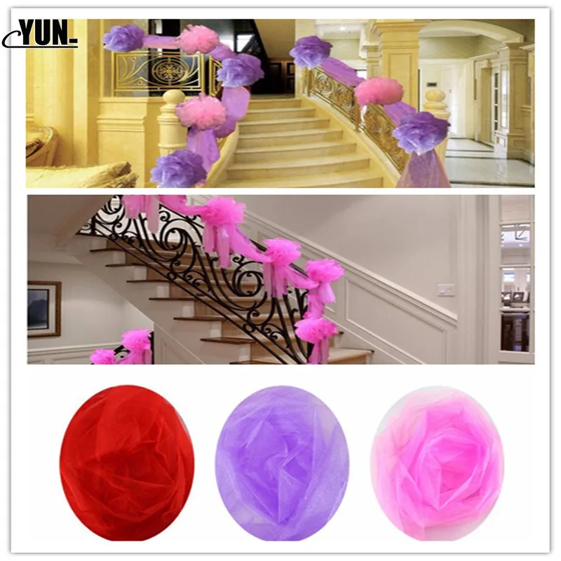 

DIY 0.48x5M Yarn Crystal Tulle Organza Sheer Gauze Element Baby Girls Birthday Party Dress Wedding Decorative Baby Shower 7D