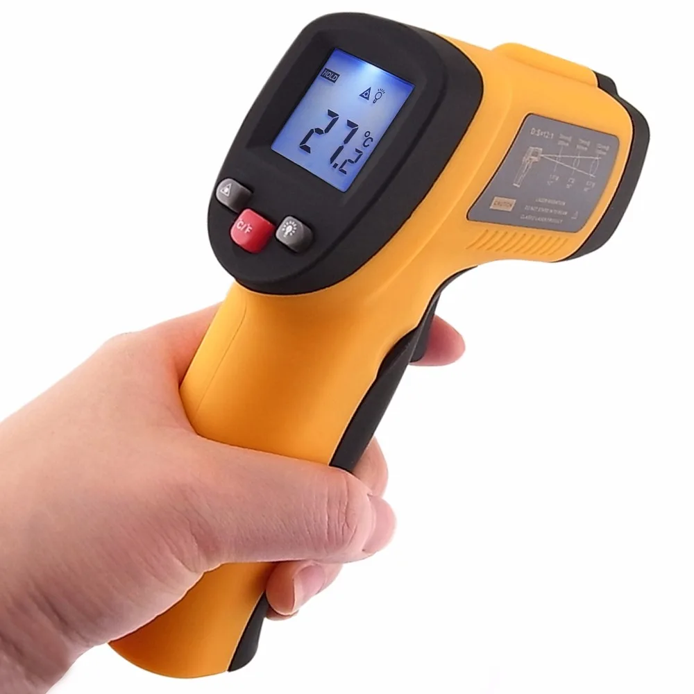 

Infrared Thermometer Laser Target Pointer -50~550 Degree C Temperature Digital LCD 12:1