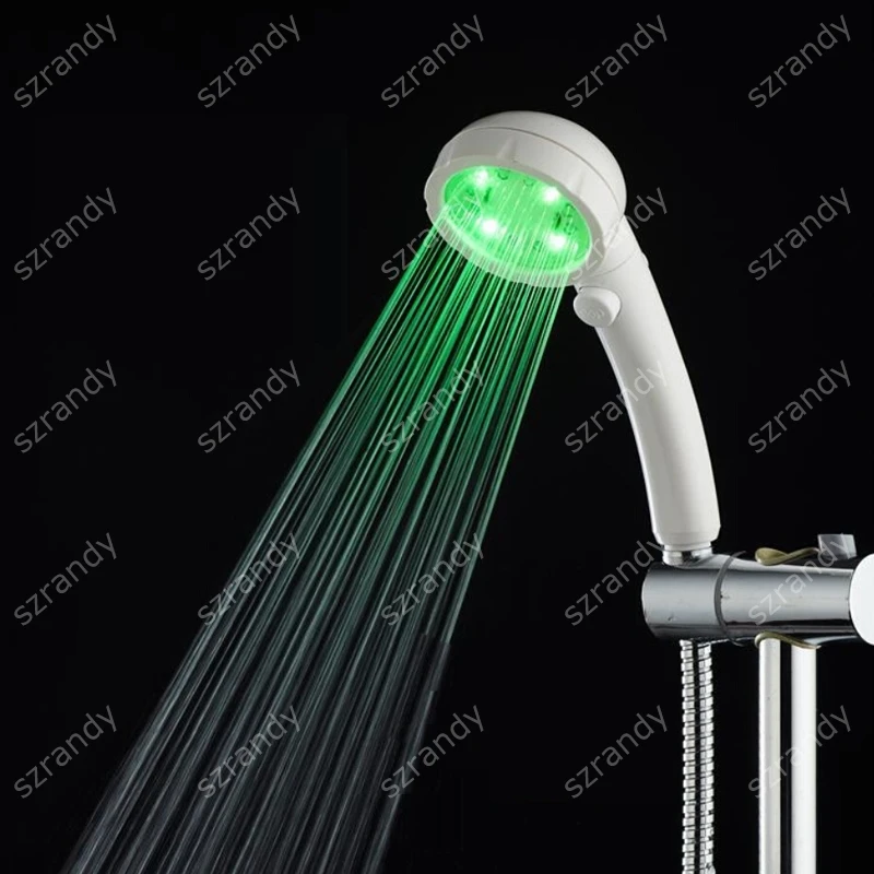 7 Colors LED Changing Shower Head Temperature Sensing Shower Nozzle