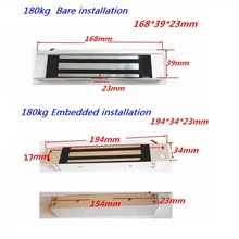 Магнитный замок 180 кг/280 кг, дополнительный Водонепроницаемый замок с задержкой времени, отзывы, электромагнитный замок