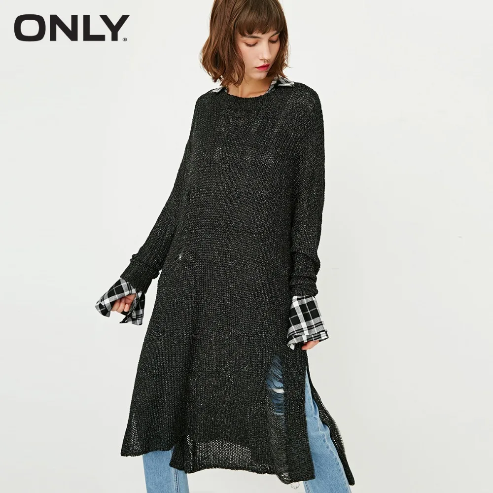

ONLY Women's Winter Medium-style Pullover Knitted Sweater |117325501