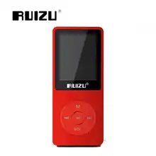 1," TFT экран MP3 плеер RuiZu X02 HiFi 4 ГБ 8 ГБ 16 ГБ воспроизводитель спортивной музыки Mp3 плеер FM рекордер поддержка TF карты