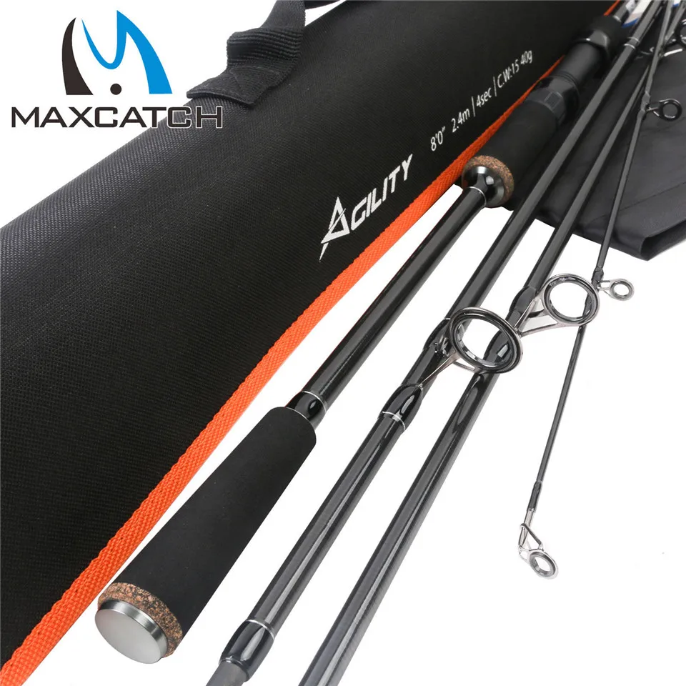 

Maximumcatch Agility Spinning Rod 8' Casting Weight 15-40g 4Sec Fast Action Fishing Rod