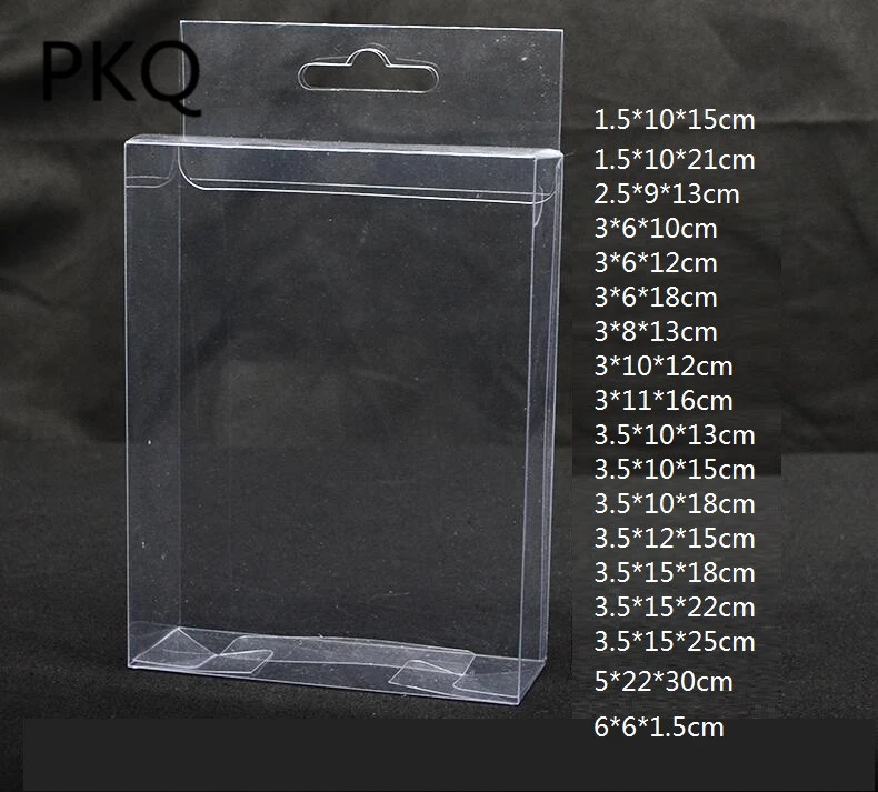 Venta al por mayor 1050 Uds nuevo PVC caja transparente embalaje pa 