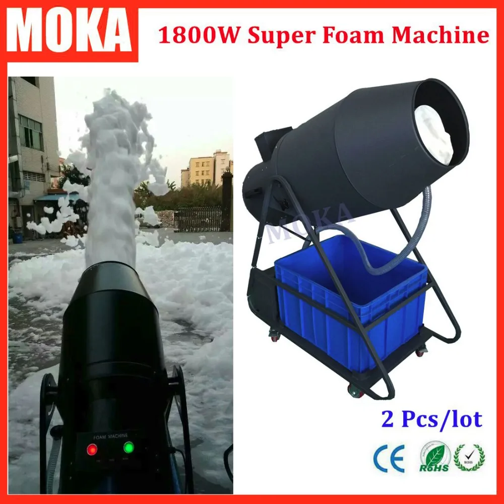 2 Pcs/lot 1800W foam machine party high power bubble blower machine power control Stage Effect