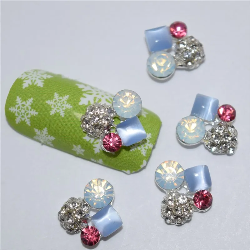 

10Pcs new Gorgeous Rhinestone, 3D Metal Alloy Nail Art Decoration/Charms/Studs,Nails 3d Jewelry #152