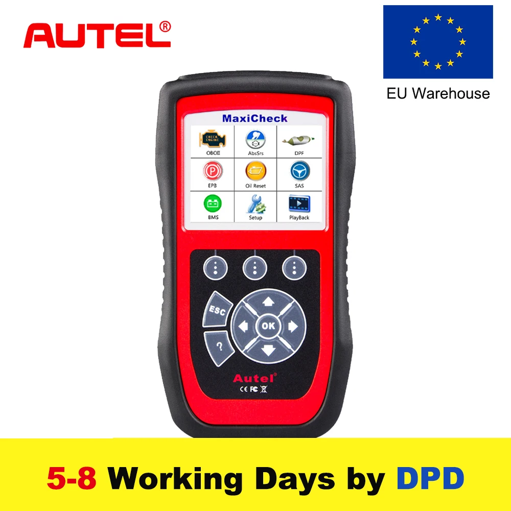 

Autel MaxiCheck Pro OBD2 Scanner Car Diagnostic Tool EPB/ABS/SRS/SAS/Airbag/Oil Service Reset/BMS/DPF Code Reader Automotivo