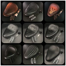 עור אופנוע 3 "אביב סולו סוגר מושב להארלי ופר Bobber מותאם אישית(China)