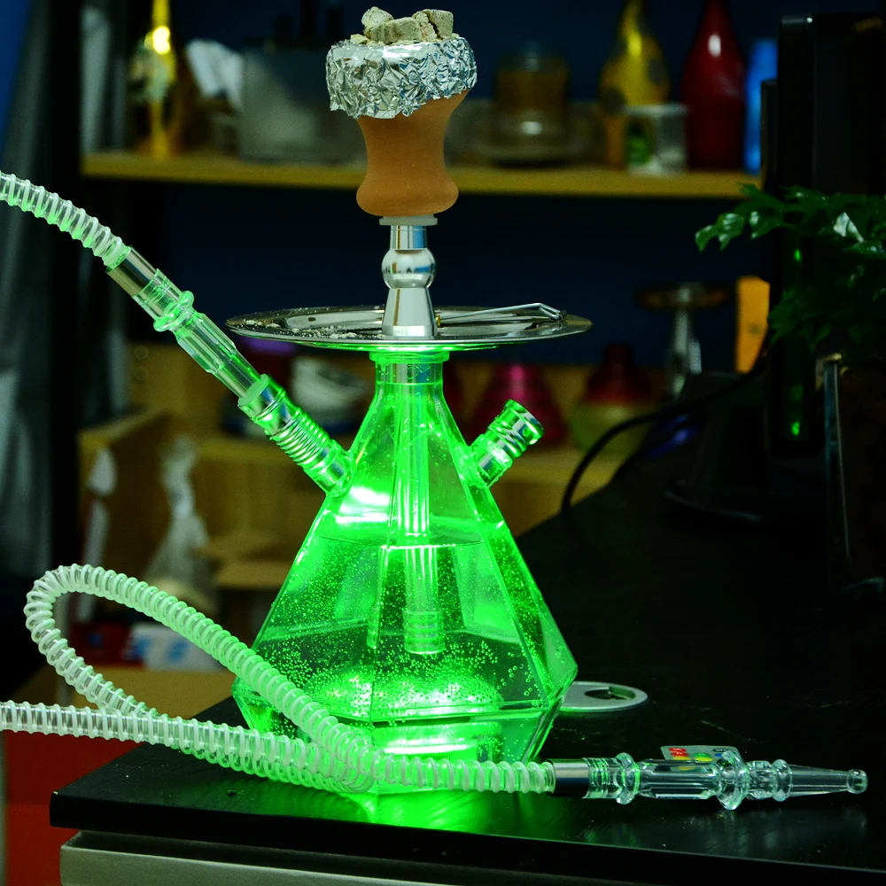 Купить Акрил кальян набор трубка для кальяна с светодио дный свет ...