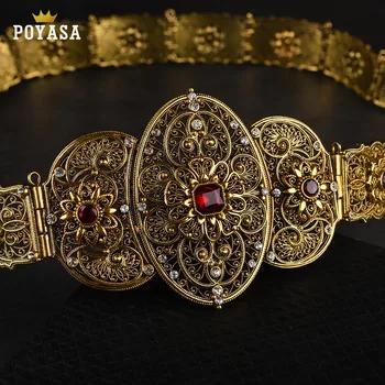 

old-gold Ethnic belt for women Caucasus traditional wedding waist chain for women free shipping