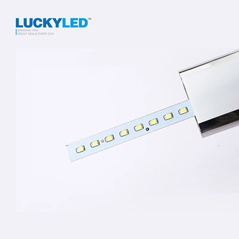 LUCKYLED 42cm 12W Led Mirror Light Stainless Steel AC85-265V Modern Wall Lamp Bathroom Lights Wall Sconces Apliques Pared