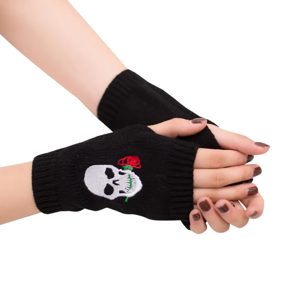 

snowshine YLW Women Girl Knitted Arm Fingerless Warm Winter Gloves Soft Warm Mitten free shipping