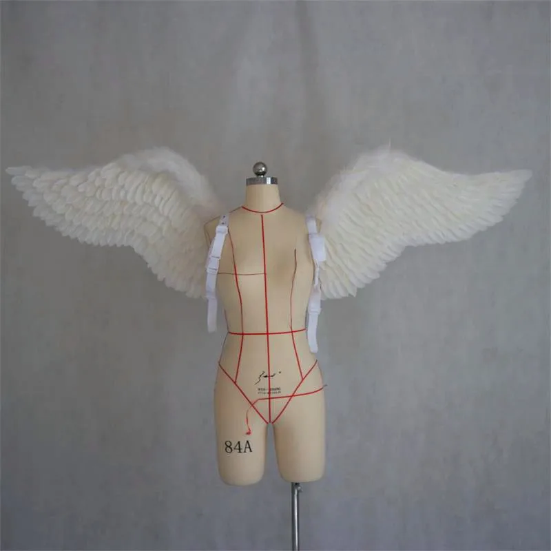 

White angel wing feather wing adult model runway show underwear show shooting props festival party wing