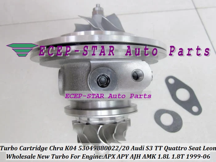 

Turbo Cartridge CHRA Turbocharger K04 53049880022 53049880020 For AUDI S3 TT Qua-tro Seat LEON 1.8T 1999-06 APX APY AJH AMK 1.8L