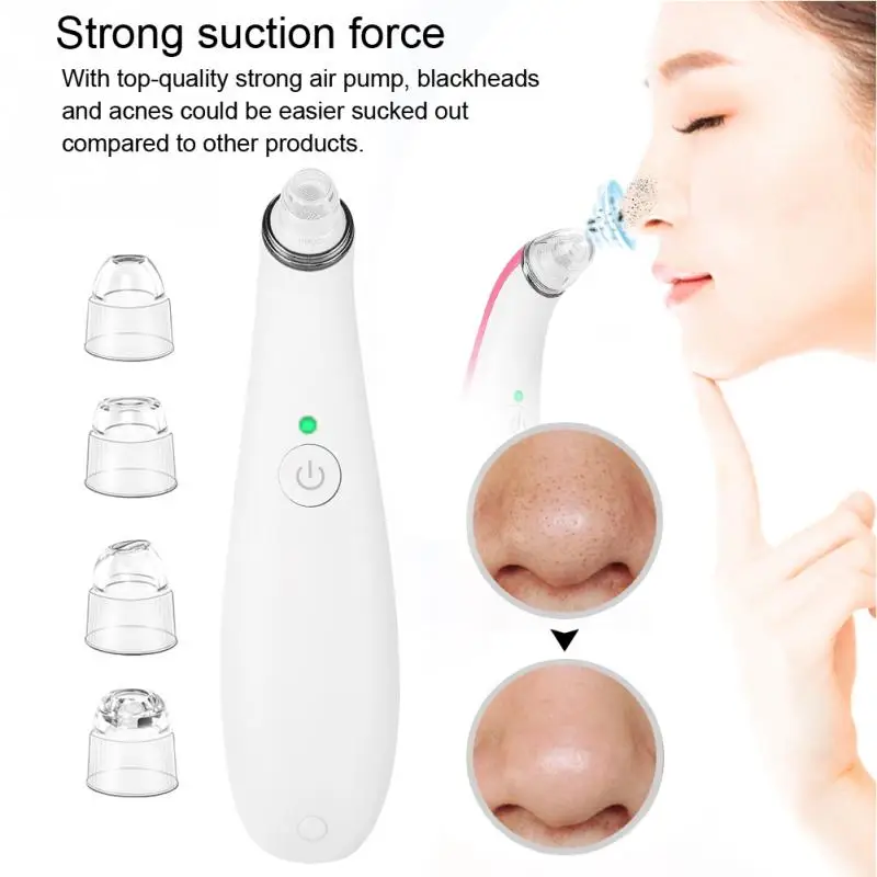 Facial Pore Vacuum Suction Blackhead Removal Rechargeable Face Pore