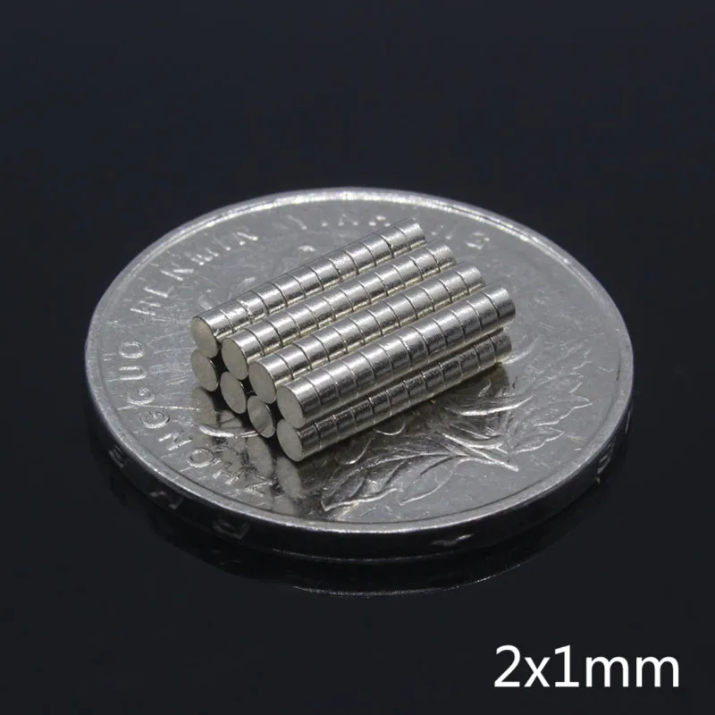 100 шт. N35 2*1 мм 2x1 Мини маленький супер сильный Мощный магнит мощный