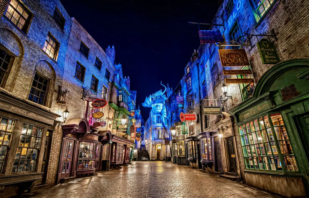

Harry Potter Castle Diagon Alley wall photography studio background High quality Computer print party backdrop