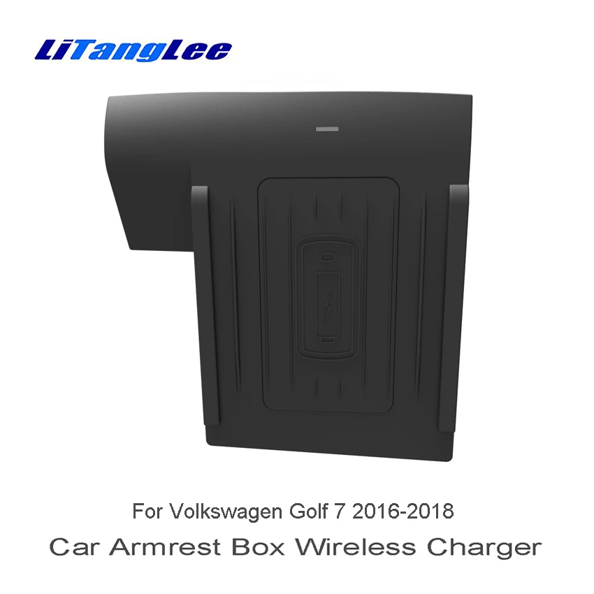 

Car Wireless Onboard Charging Pad For Volkswagen Golf Mk7 MQB 5G 2016 2017 2018 2019 Fast Charger Plate For iPhone Android
