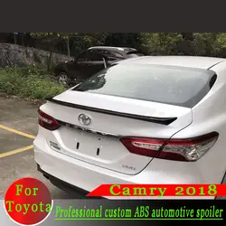 Новая Camry 2018 толщина материала ABS Спойлер для Toyota Camry черный или белый или грунтовка DIY Цвет автомобиля задний спойлер благоустройства