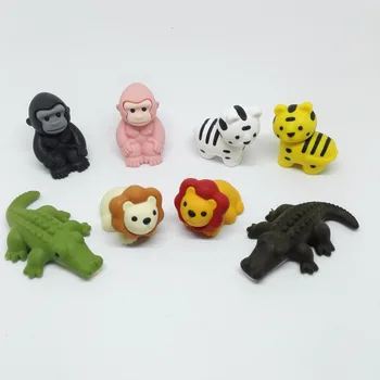 

Japan Forest Animals Wildlife rubber eraser 3D modeling removable rubber Kawaii erasers
