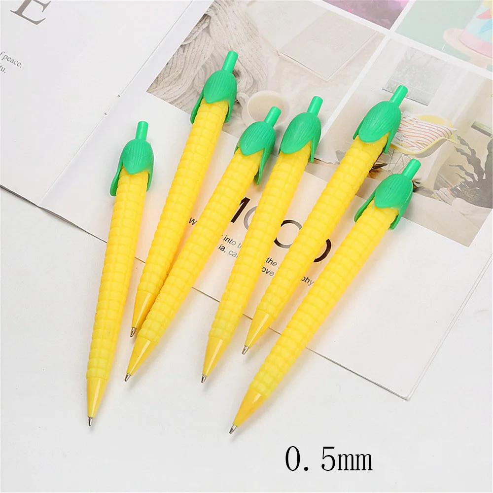 0,5 мм/0,7 мм кактус Кукуруза механический карандаш милый морковь автоматическая ручка для рисования школьные офисные принадлежности канцелярские принадлежности подарок - Цвет: Corn 0.5mm