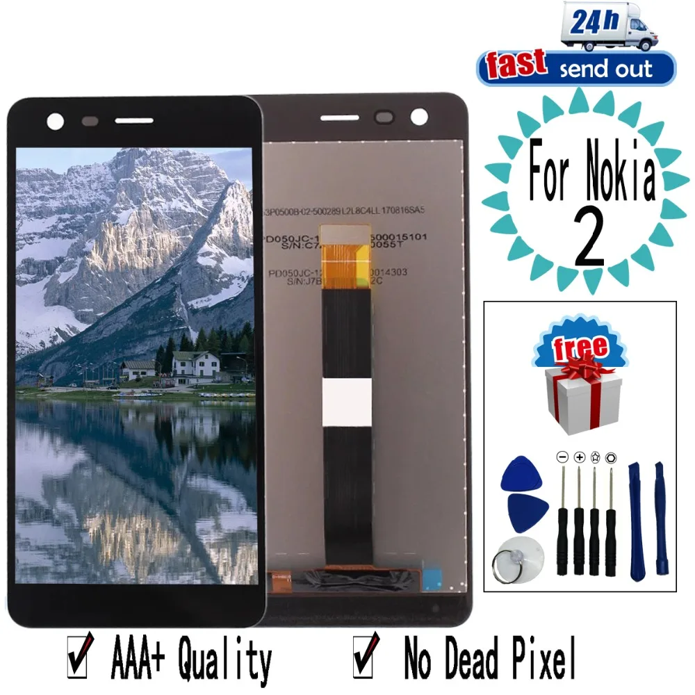 

5.0" LCD For Nokia 2 N2 LCD Display Touch Screen Digitizer Assembly Replacement For Nokia 2 N2